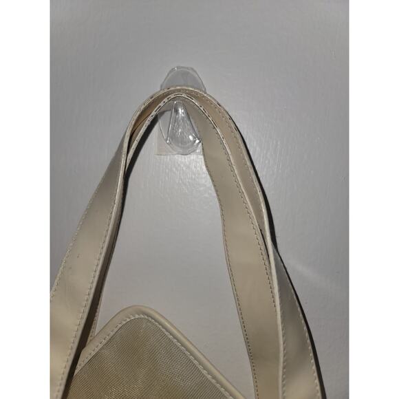 Vintage GUCCI Mesh Tote w/Pouch Cream - Picture 5 of 10